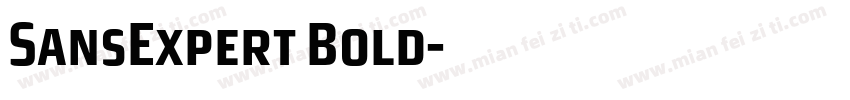 SansExpert Bold字体转换